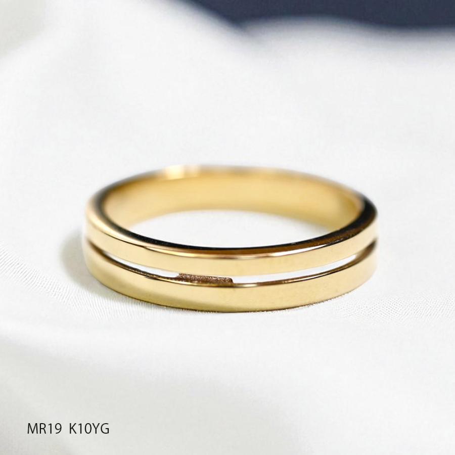 【MR19/イエローゴールド】メモリアルリングMR19 素材：K10YG or K18YG　遺骨リン グ　完全防水のセミオーダー指輪の画像