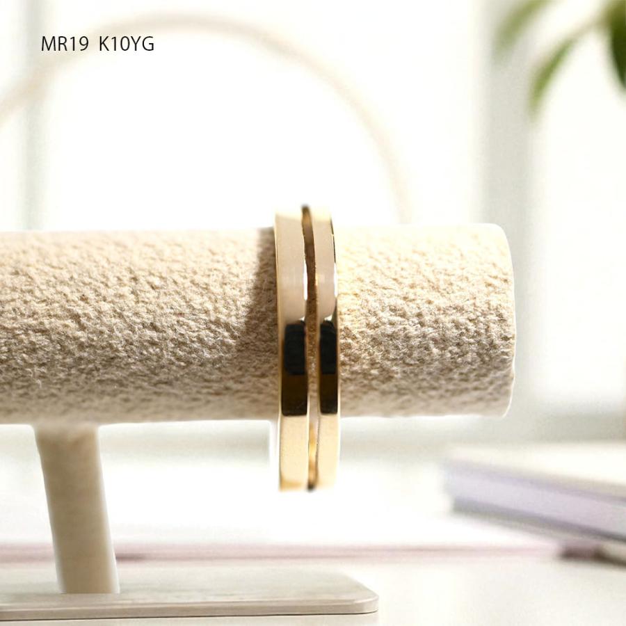 【MR19/イエローゴールド】メモリアルリングMR19 素材：K10YG or K18YG　遺骨リン グ　完全防水のセミオーダー指輪の画像