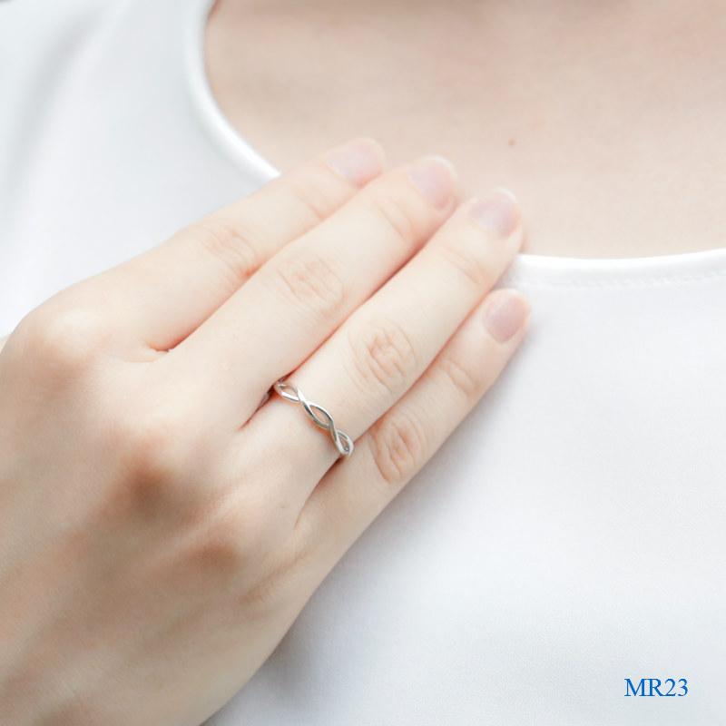【MR23/Pt900】遺骨リング セミオーダー完全防水 メモリアルリングMR23 素材：Pt900 プラチナの画像