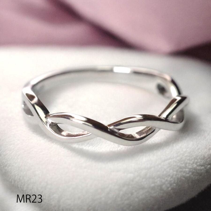 【MR23/Pt900】遺骨リング セミオーダー完全防水 メモリアルリングMR23 素材：Pt900 プラチナの画像