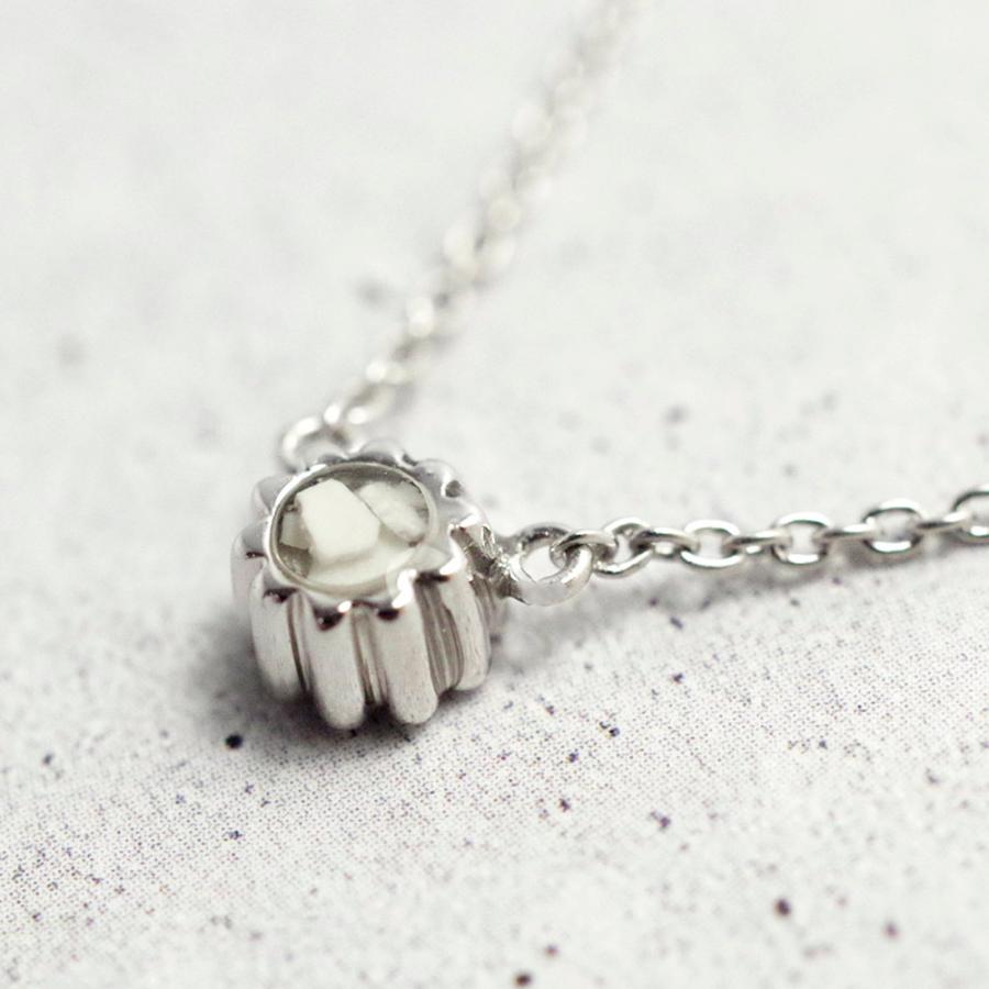 【MS22/Pt900】 完全防水の遺骨ペンダント　一粒石の誕生石　ネックレスMS22 素材：プラチナ×誕生石3mm |  | 09