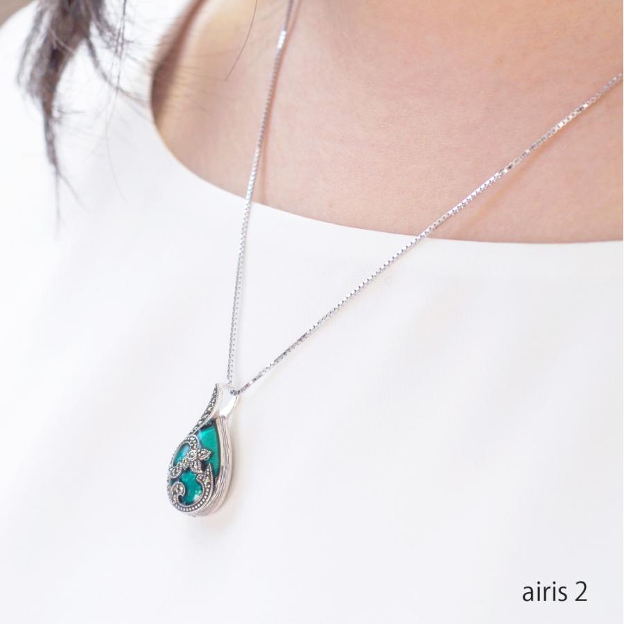 七宝エナメル加工 遺骨ペンダント 【アイリス】 素材：シルバー 宝飾店