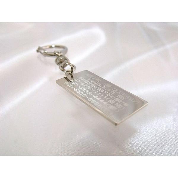 IDプレート (大) ペンダント 両面 名入れ (刻印あり) お持ち歩き 救急