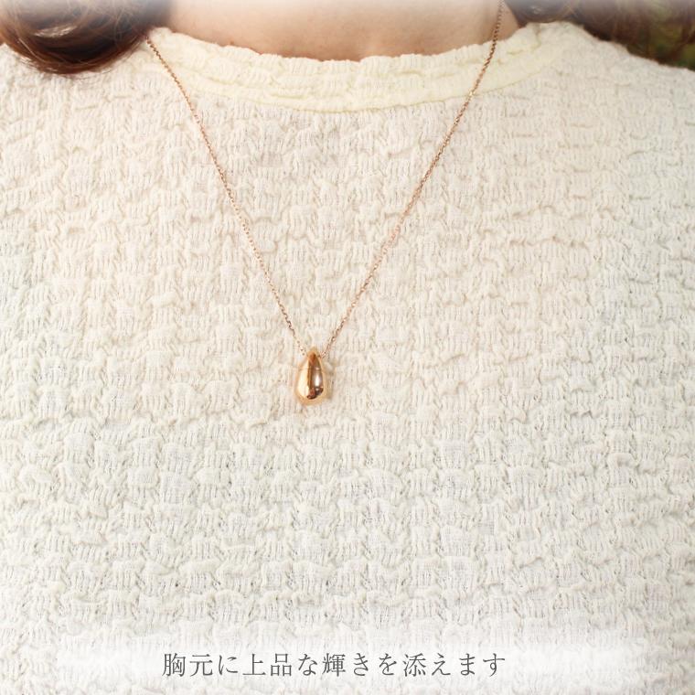 遺骨ペンダント ティアドロップ型 ピンクゴールド サージカルステンレス製 ネジ式 遺灰 遺骨 毛 収納可 メモリアル ネックレス 手元供養の画像