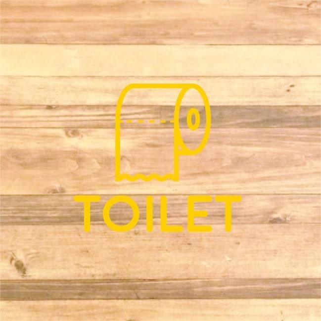 【TOILET・RESTROOM】トイレットペーパーでトイレサインステッカーシール【トイレマーク・トイレシール・お手洗い】｜memories-store｜08