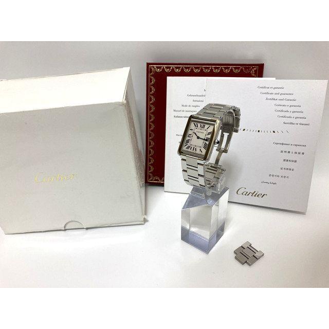 ☆CARTIER　カルティエ　タンクソロ　LM　W5200014　美品　クォーツ　腕時計　A50859 | TANK（Cartier） | 08