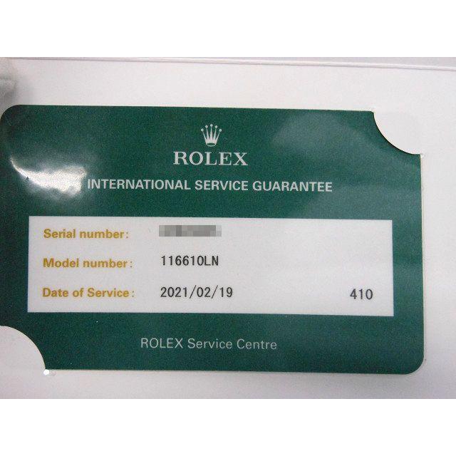 ♪ROLEX　ロレックス　サブマリーナ　Ref116610LN　ランダム番　OH歴あり　良品　ギャラあり　メンズ　腕時計　A63189 | サブマリーナー | 09