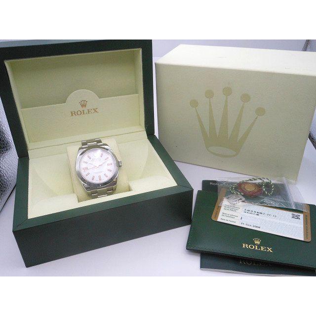 ♪ROLEX　ロレックス　ミルガウス　Ref116400　ホワイト　M番　中古品　管理A80795 | ミルガウス | 05