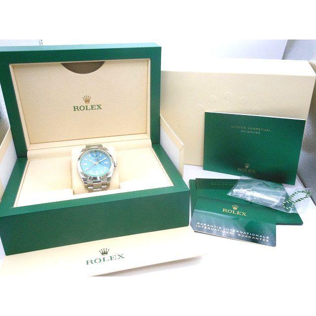 ♪ROLEX　ロレックス　ミルガウス　Ref116400GV　Zブルー　ギャラあり　腕時計　管理A80796 | ミルガウス | 06