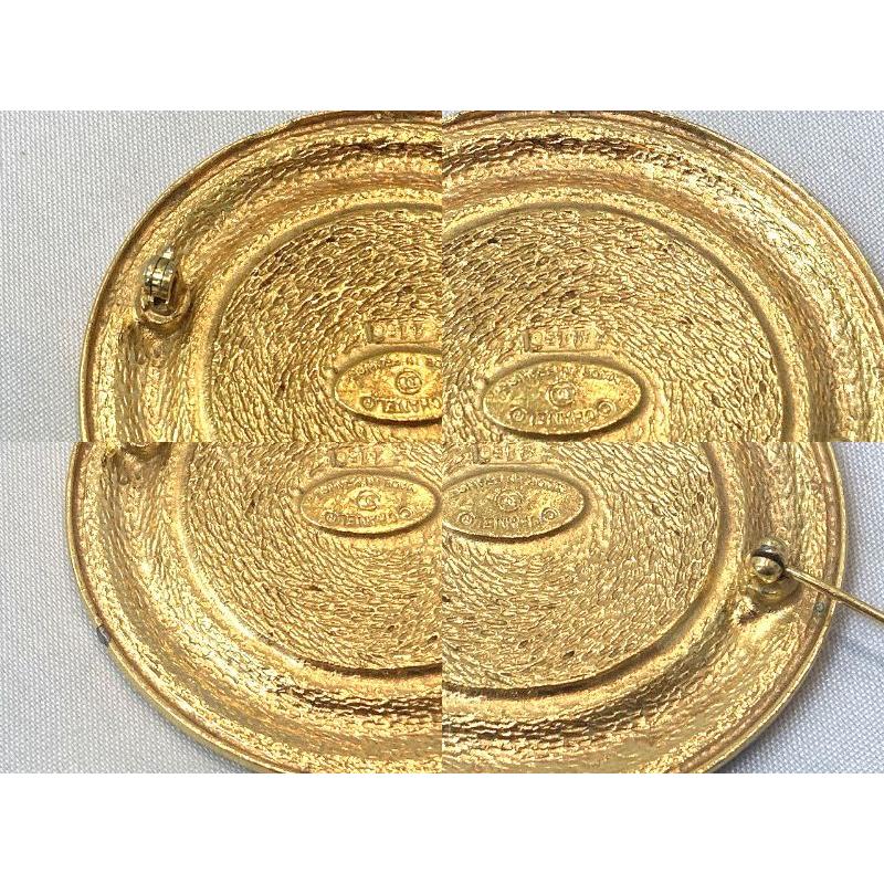 CHANEL シャネル ブローチ 31 カンボン ゴールド ヴィンテージ CAMBON ♪CHANEL シャネル 31 RUE PARIS カンボン ラウンド ブローチ