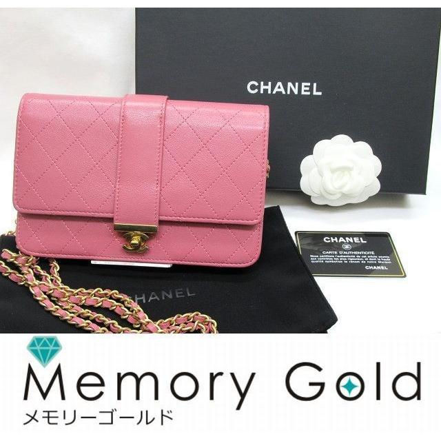 Chanel シャネル マトラッセ チェーンウォレット ピンク 19年購入 カード シールあり 良品 N メモリーゴールド 通販 Yahoo ショッピング