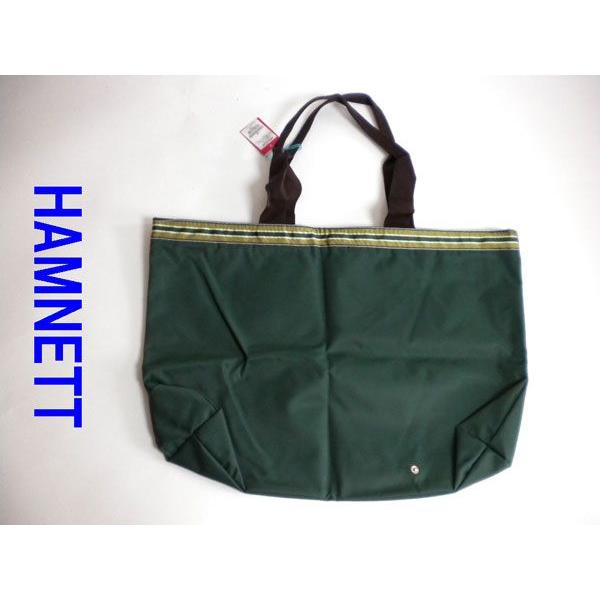 新品 ♪　ハムネット　トート　バッグ　緑　■ HAMNETT｜memosia