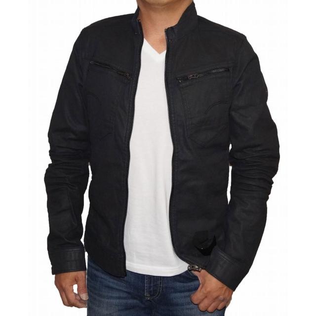 早割クーポン デニムジャケット Raw G Star ジースターロウ Raw G Star ジースターロウ Zip ブラック トラックジャケット Gジャン ジージャン 黒 メンズ D035 ストレッチ ジャケット