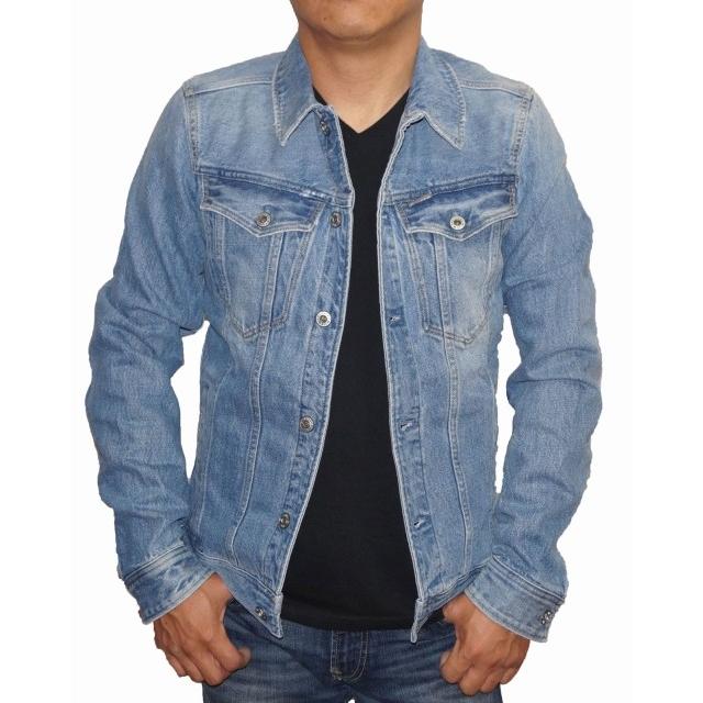 ジースターロウ G-STAR RAW デニムジャケット ユーズド加工 D04903