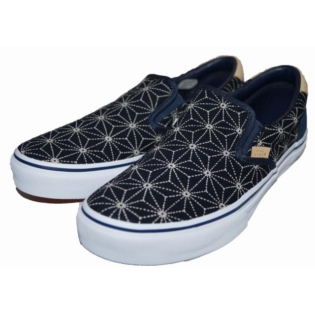 バンズ Vans スリッポン 刺し子 紺 0001 ジャパンファブリックスコレクション ヴァンズ ネイビー メンズ スニーカー 靴 和柄 Slip On L Memosia 通販 Yahoo ショッピング