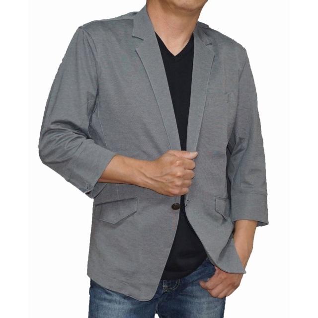 ハイダウェイ ニコル Hideaways Nicole テーラードジャケット 7分袖 グレー 7465 9900 39 カットジャケット メンズ 夏物 春物 ストレッチ L Memosia 通販 Yahoo ショッピング
