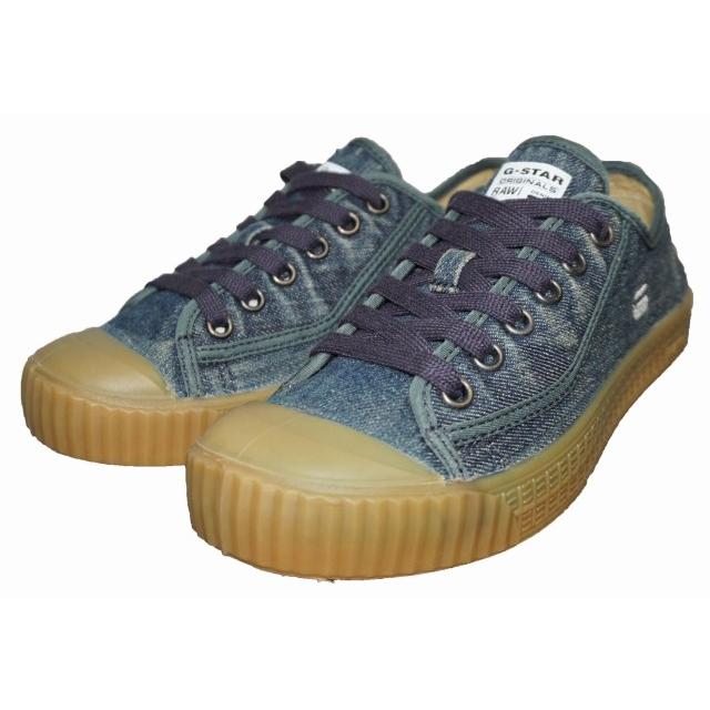 ジースターロウ G-STAR RAW スニーカー デニム地 ROVULC  D09951 メンズ シューズ 靴 ジースターロゥ ローカット｜memosia