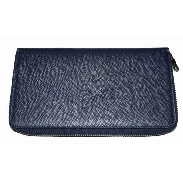 アルマーニ エクスチェンジ Armani Exchange ラウンドファスナー ウォレット 紺 メンズ 本革 長財布 ネイビー 国内正規品 レザー 牛革 M Memosia 通販 Yahoo ショッピング