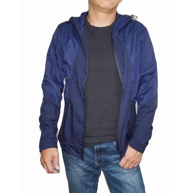 レ二ウム ハイダウェイ rhenium HIDEAWAYS ポケッタブルジャケット 紺  