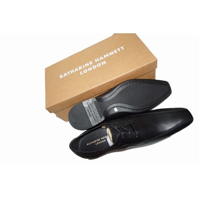 キャサリンハムネット ロンドン KATHARINE HAMNETT LONDON 靴 レザーシューズ  40 黒 3964 メンズ ドレスシューズ ビジネスシューズ 革靴  ブラック メンズ 黒｜memosia｜06