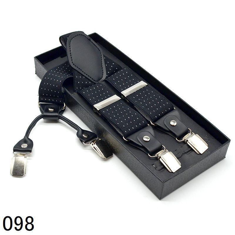 サスペンダー メンズ レディース Y型 4クリップ ユニセックス