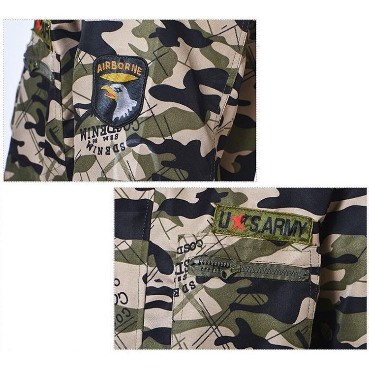 迷彩 ミリタリー装備セット SHENKEL 8点セット BDU サバゲー 迷彩服 上下 チェストリグ