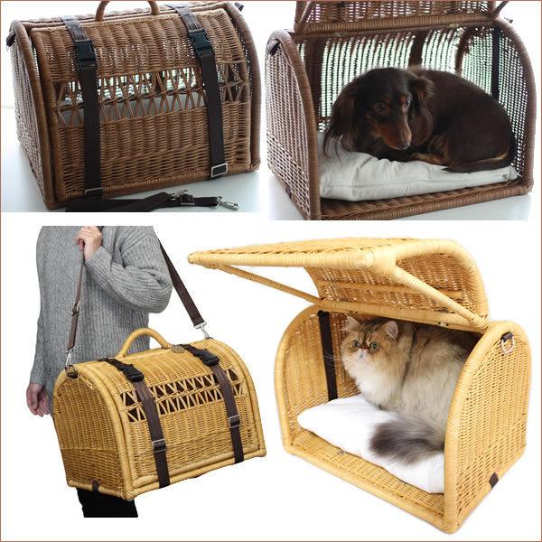 ラタン キャリーベッド 2way Mサイズ ブラウン キャラメル ペット用 犬 猫 キャリーバッグ シンシアジャパン Sc 25 Rattan Carry M D めんこいちゃぺ 通販 Yahoo ショッピング