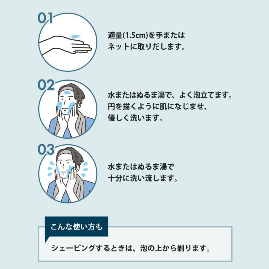 洗顔フォーム 130g メンズ 洗顔 泡洗顔 ニキビ 泥洗顔 炭洗顔 柑橘の香り 保湿 毛穴 洗浄 黒ずみ 角栓取り｜menon-leomen｜08