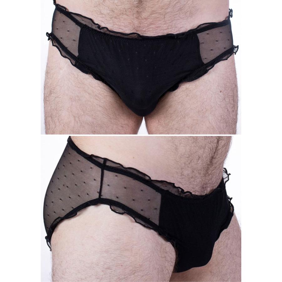 メンズランジェリー 4091 Coco メッシュ フリルメンズパンティ Hommemystereオムマイステール 4091 メンズ下着angelleアンジュレ 通販 Yahoo ショッピング