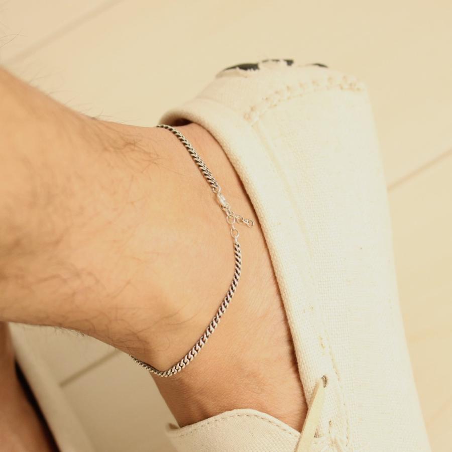 チェーン アンクレット スターリング シルバー 925 スティック