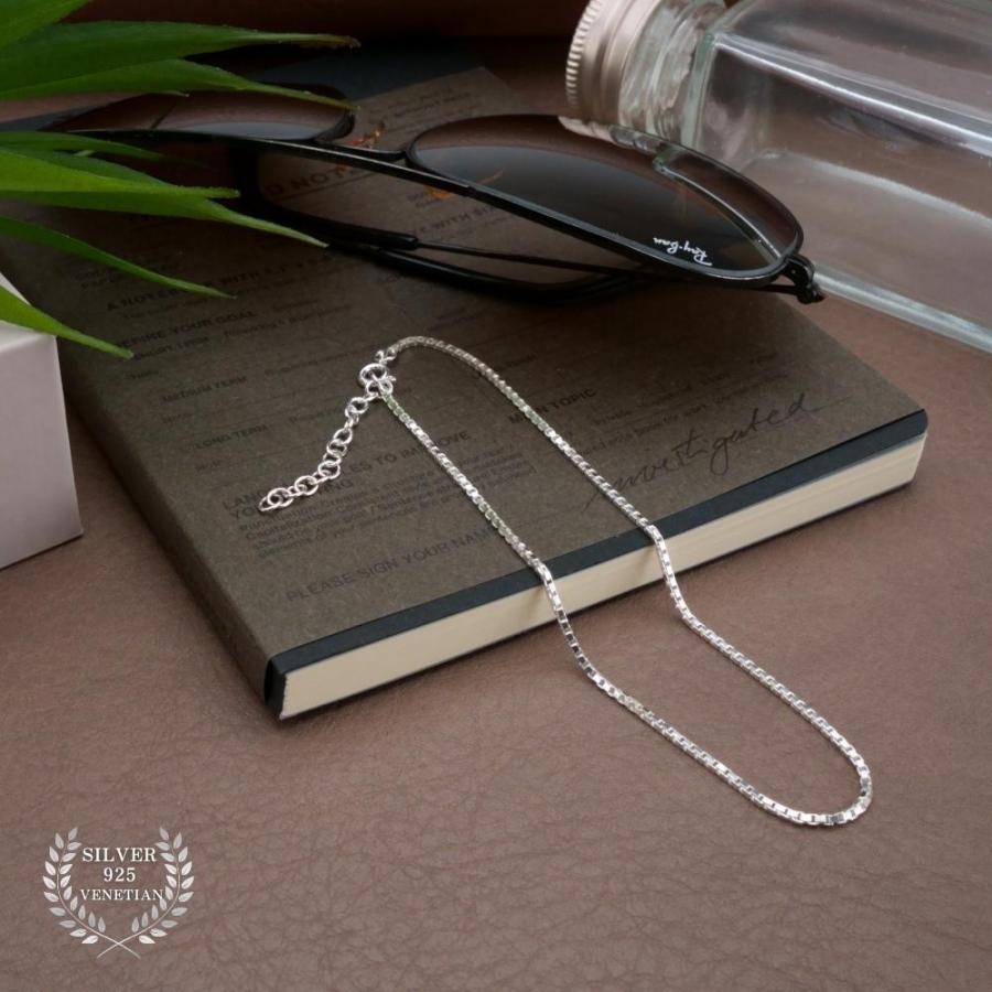 アンクレット メンズ シルバー 925 シンプル ベネチアンチェーン