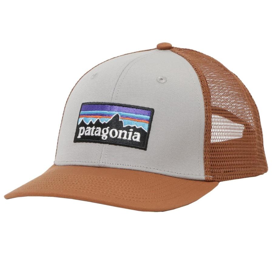 パタゴニア 帽子 キャップ PATAGONIA メンズ ユニセックス P-6ロゴ トラッカー ハット グレー メッシュ ベースボールキャップ