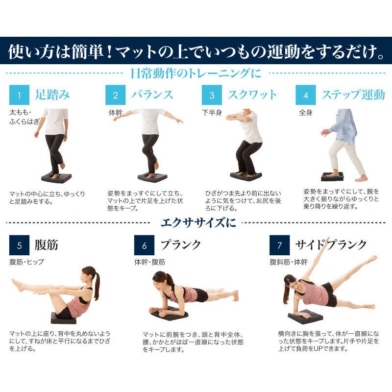 体幹エクサマット お家 トレーニング エクササイズ 筋肉 筋トレ 足踏みするだけ バランス スクワット ステップ 腹筋 プランク Mr 3005 Mr 3005 メンズレスキューyahoo 店 通販 Yahoo ショッピング