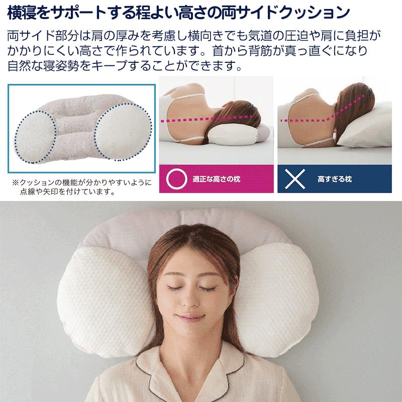 快眠五つ星まくら 首サポート枕 リバーシブル 頸椎サポート 健康枕 高