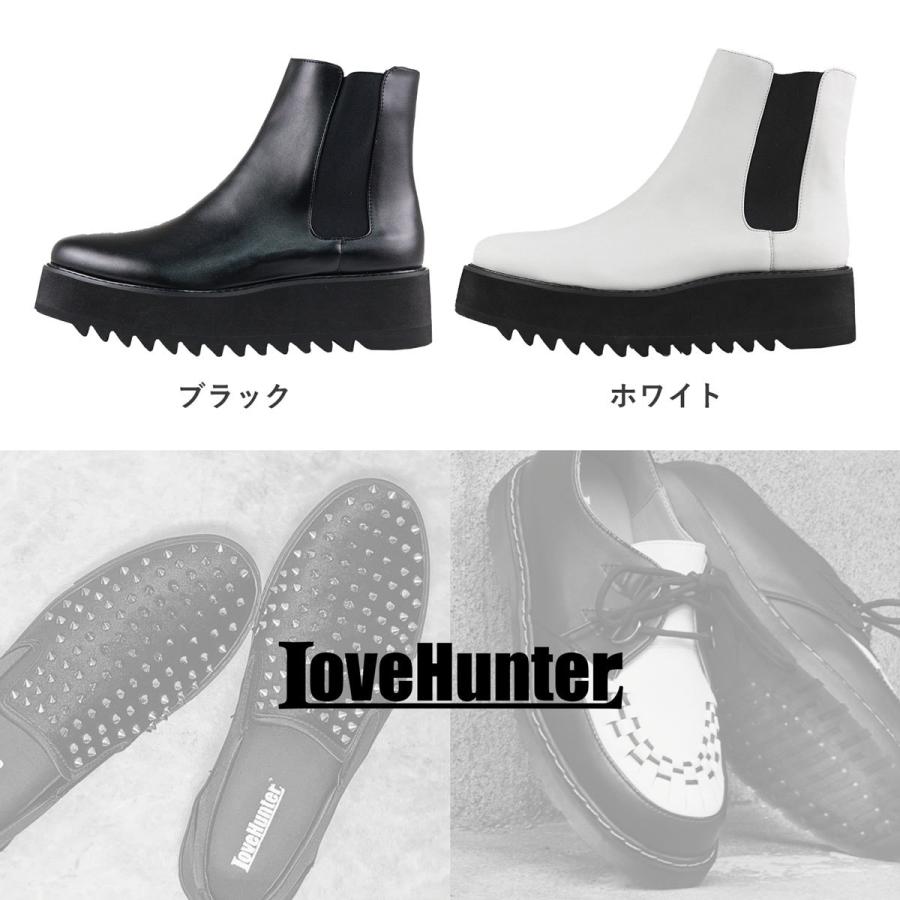 サイドゴアブーツ メンズ ブーツ ショートブーツ 厚底 シャークソール