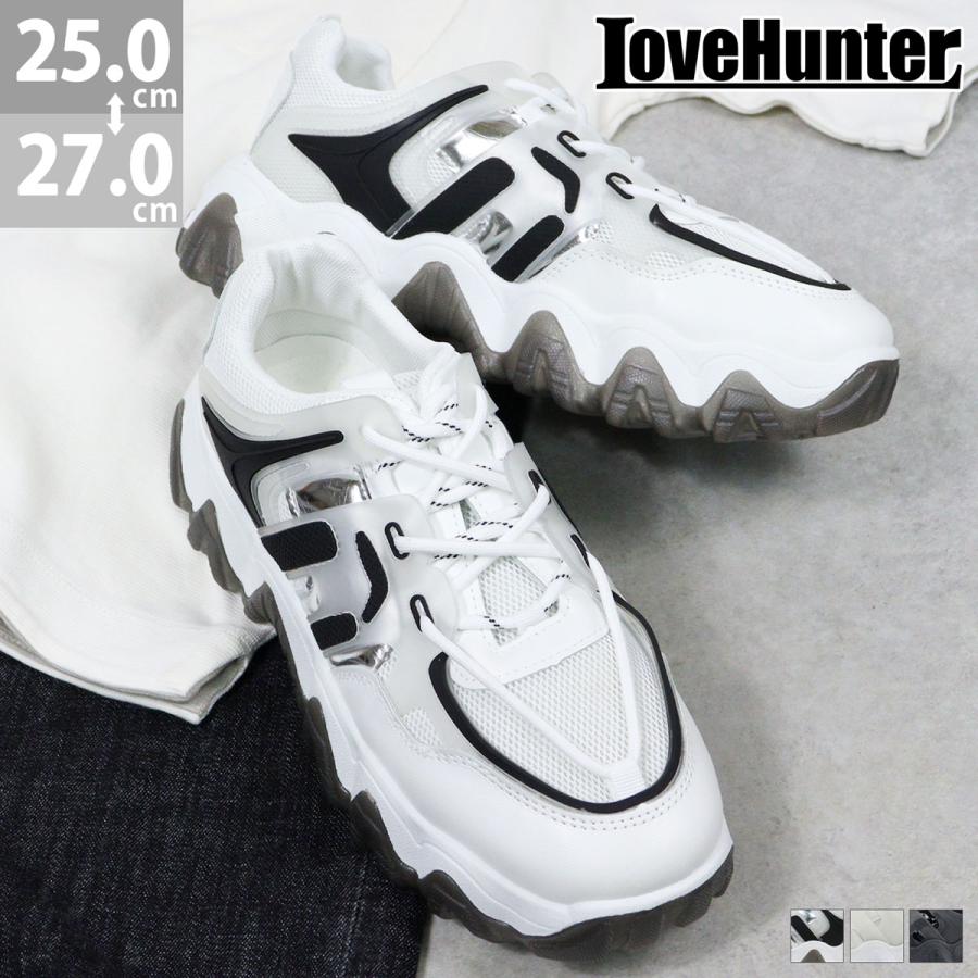 スニーカー メンズ ダッドスニーカー 厚底 クッション性 疲れにくい 紐靴 5 5cmヒール 黒 ブラック No 18 ラブハンター 韓国 V系ロック 104 18 靴のジールマーケット 通販 Yahoo ショッピング