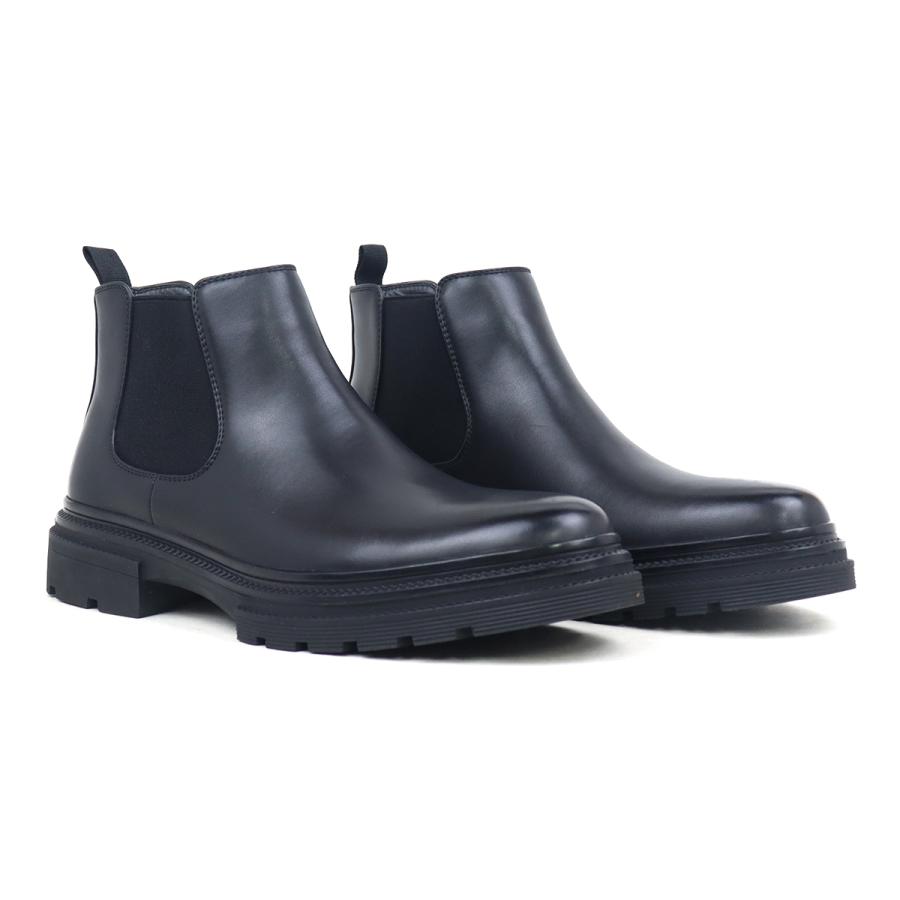 〈極美品〉GINZA Kanematsu【25.5】全天候型サイドゴアブーツ 黒 極美品〉GINZA Kanematsu【25.5】全天候型サイドゴアブーツ 黒