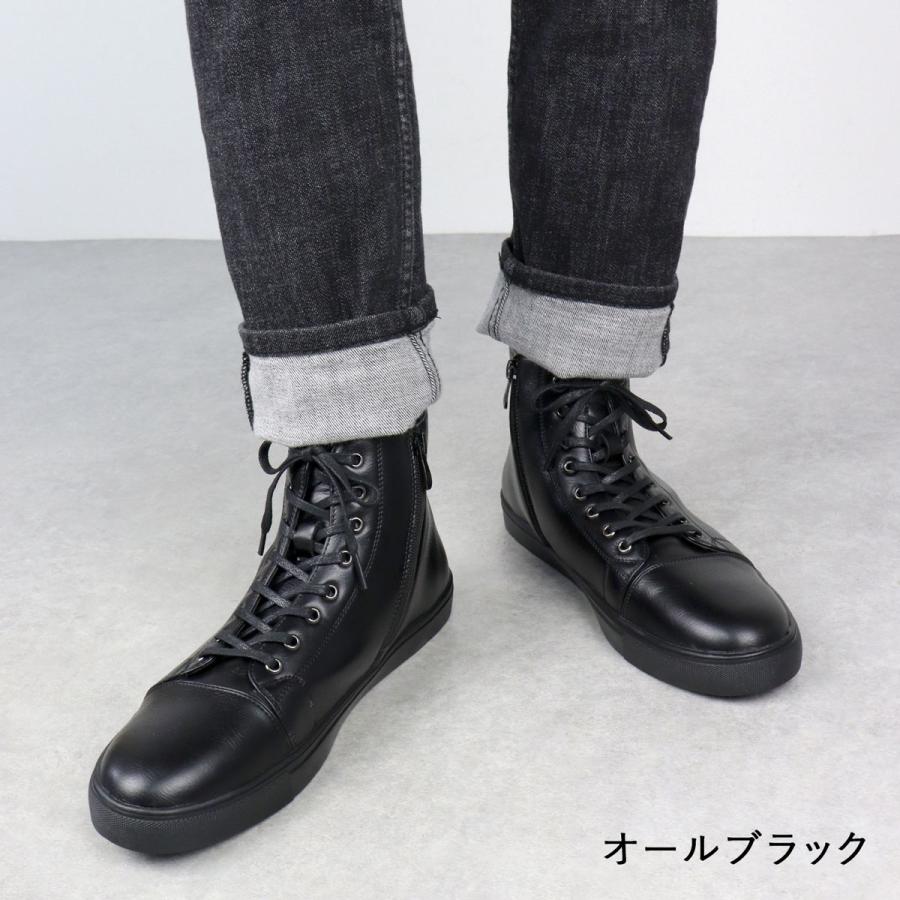 Dedes スニーカー メンズ ハイカット レースアップ サイドジップ Dedes スニーカー メンズ ハイカット レースアップ サイドジップ