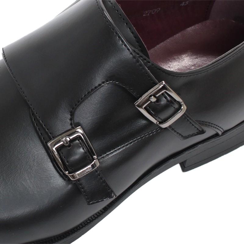 AAA+（サンエープラス） ビジネスシューズ メンズ 革靴 黒 ダブル