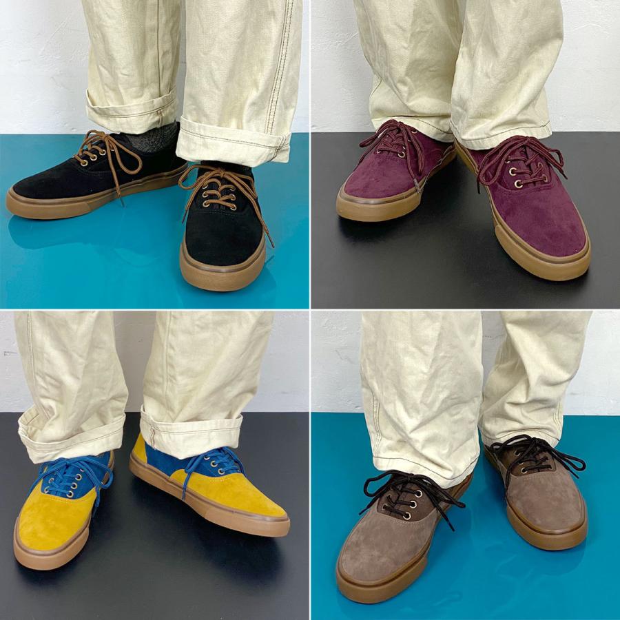 スニーカー メンズ おしゃれ 大人 おすすめ スエード バイカラー ガムソール ローカット レースアップ 黒 靴 No 2397 25 0cm 28 0cm a 123 2397 靴のジールマーケット 通販 Yahoo ショッピング