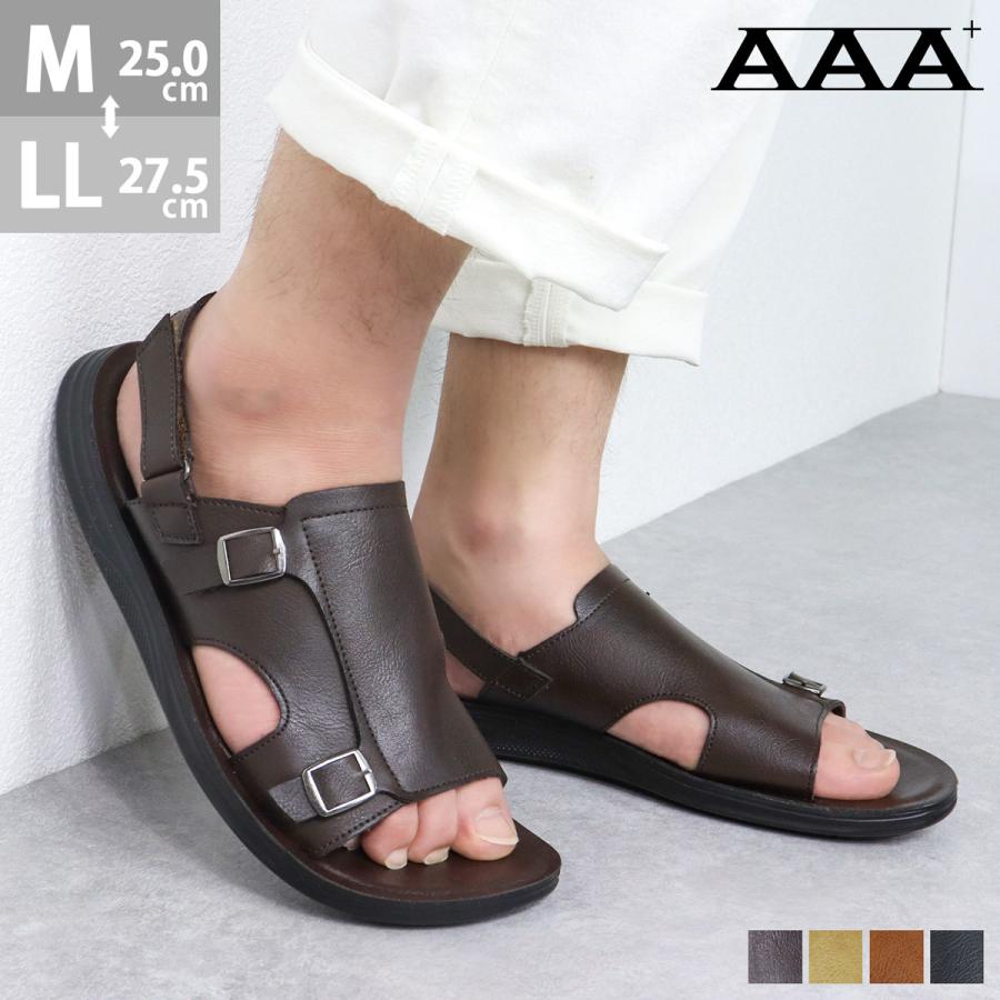 サンダル メンズ コンフォートサンダル ダブルモンク ストラップ ベルト 人気 レザー 履きやすい 3cmヒール No 2409 25 0cm 27 5cm 黒 ブラック a 123 2409 靴のジールマーケット 通販 Yahoo ショッピング