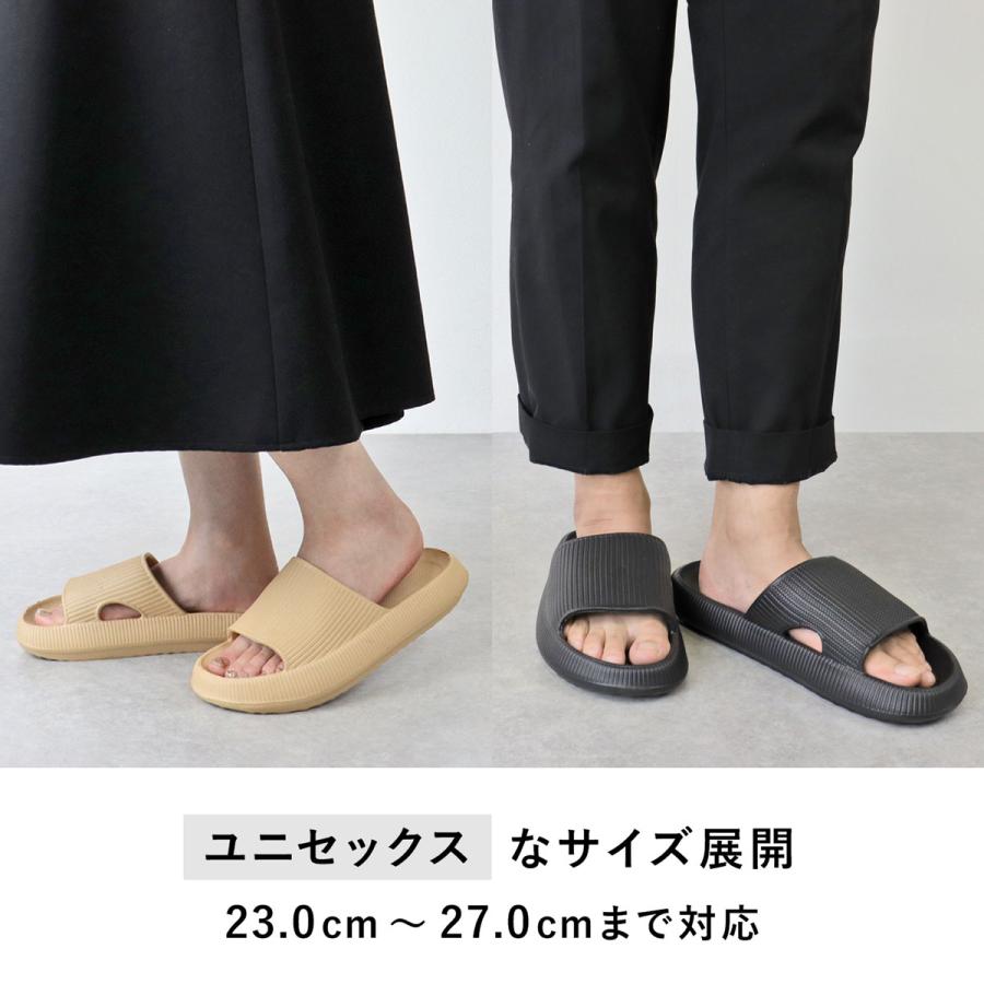 サンダル メンズ レディース ローヒール 3cmヒール 柔らかい 軽い 厚底