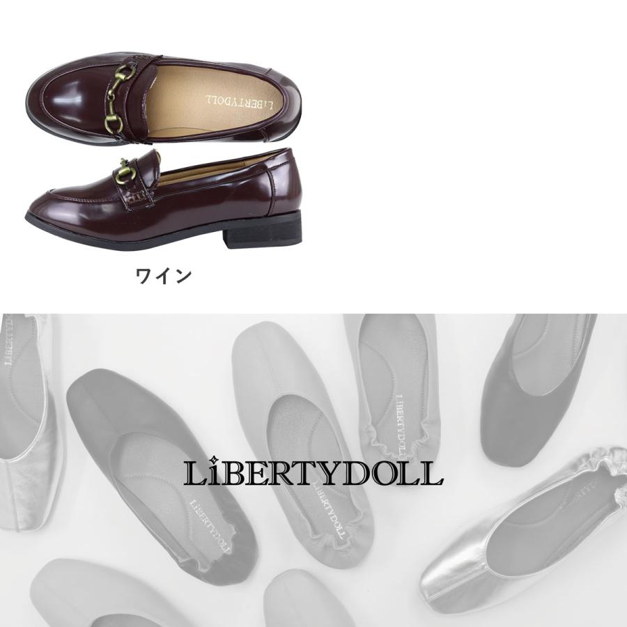 LibertyDoll ローファー レディース ローヒール 3cm ビット 革靴 LibertyDoll ローファー レディース ローヒール 3cm ビット 革靴
