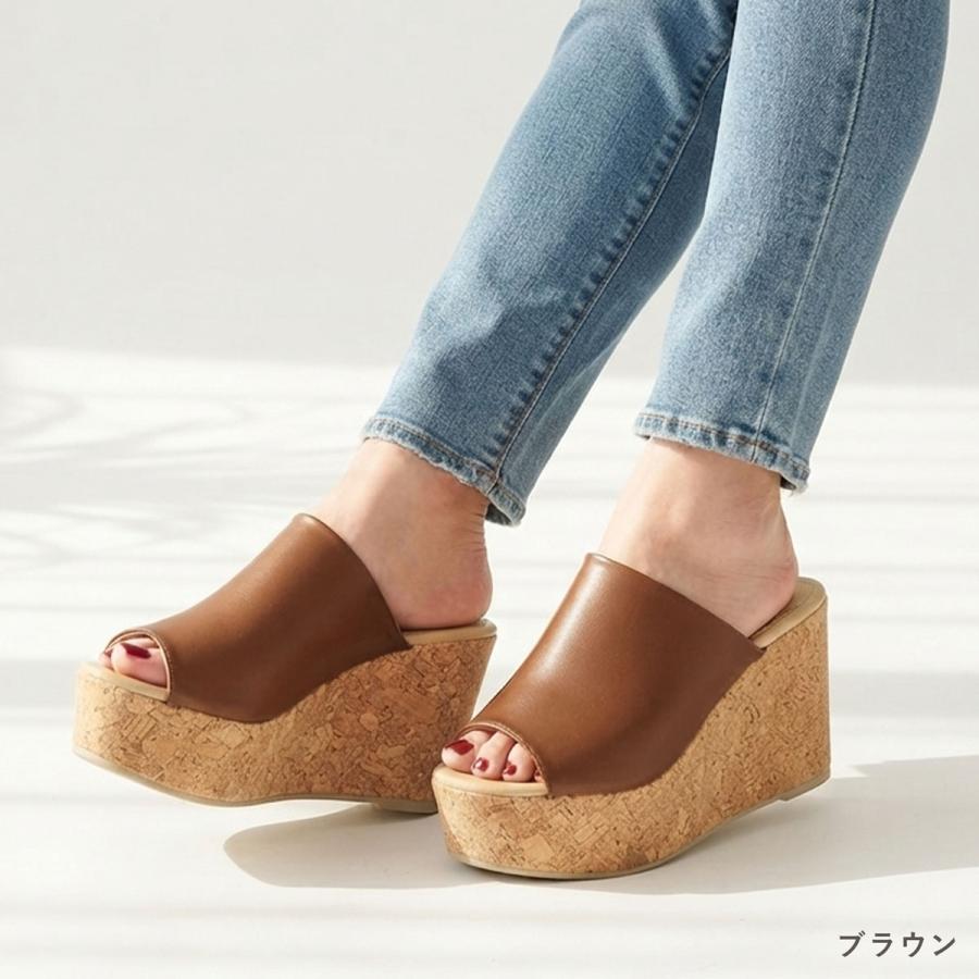 サンダル レディース 厚底 歩きやすい サボ ウェッジソール 夏 浴衣
