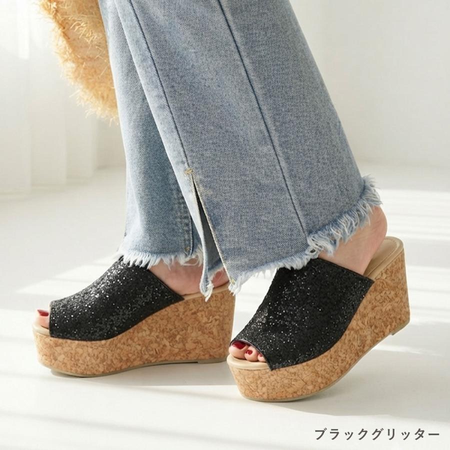 サンダル レディース 厚底 歩きやすい サボ ウェッジソール 夏 浴衣