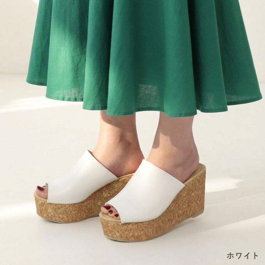 サンダル レディース 厚底 歩きやすい サボ ウェッジソール 夏 浴衣