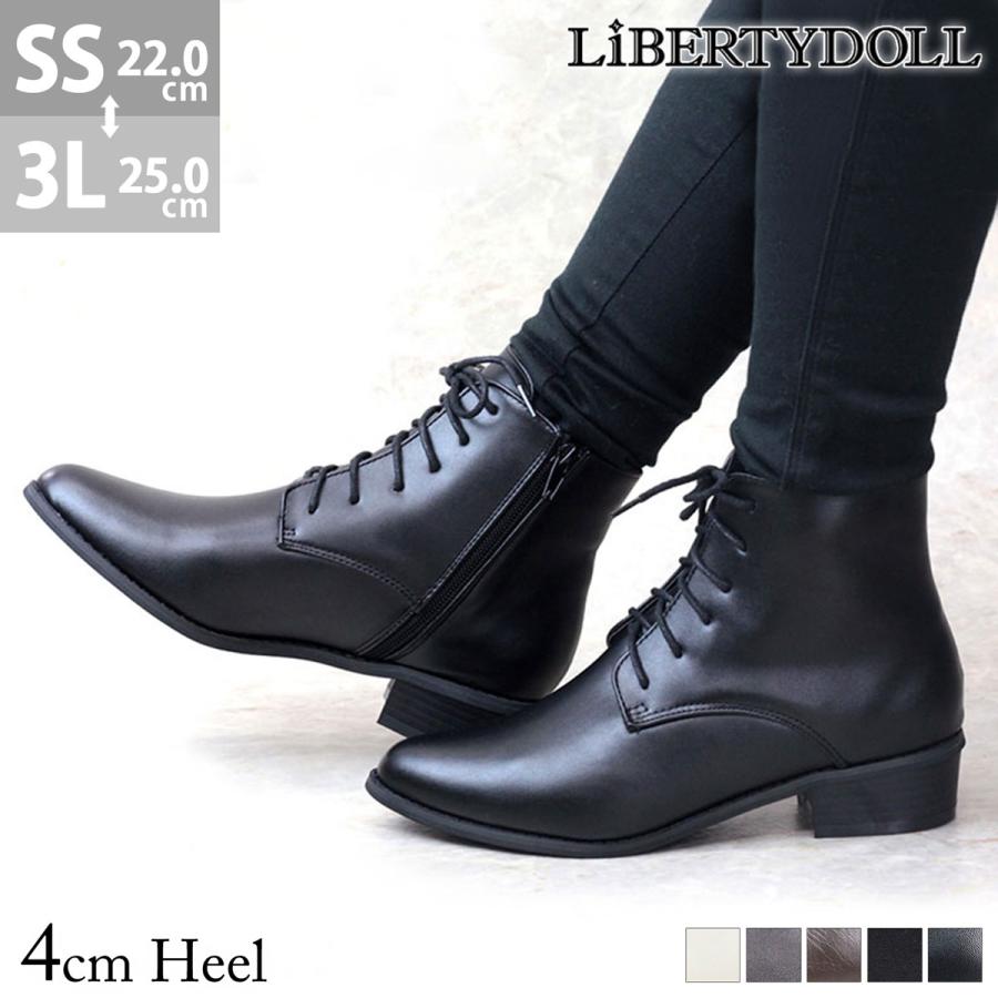 LibertyDoll ブーツ レディース ショートブーツ 4cm ミドル LibertyDoll ブーツ レディース ショートブーツ 4cm ミドル