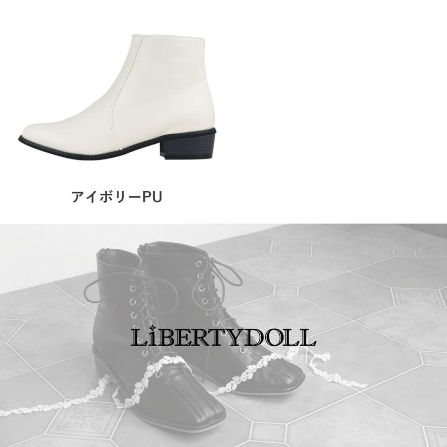 LibertyDoll ブーツ レディース ショート 3cmヒール サイド LibertyDoll ブーツ レディース ショート 3cmヒール サイド