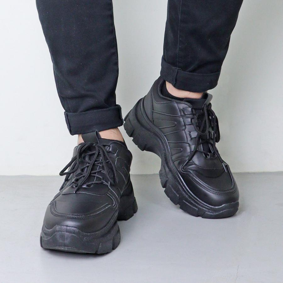 スニーカー レディース 白 厚底 6.5cm ローカット ダッド ユニセックス 