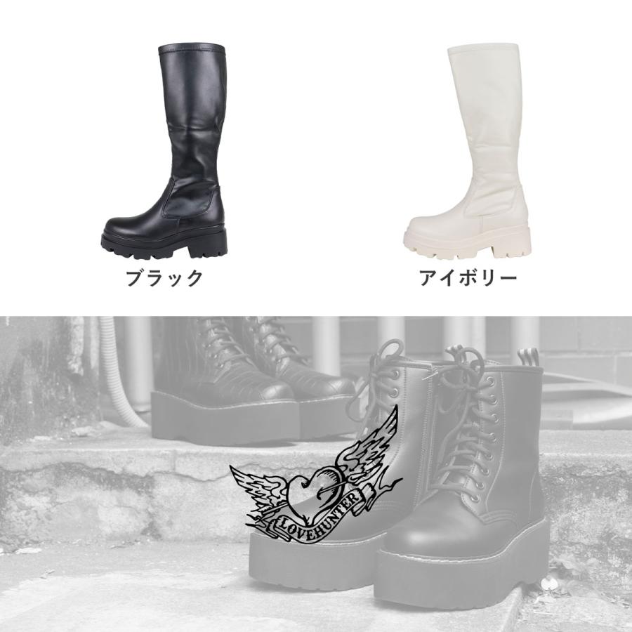 LOVEHUNTER ブーツ レディース ロング 厚底 6cmヒール LOVEHUNTER ブーツ レディース ロング 厚底 6cmヒール